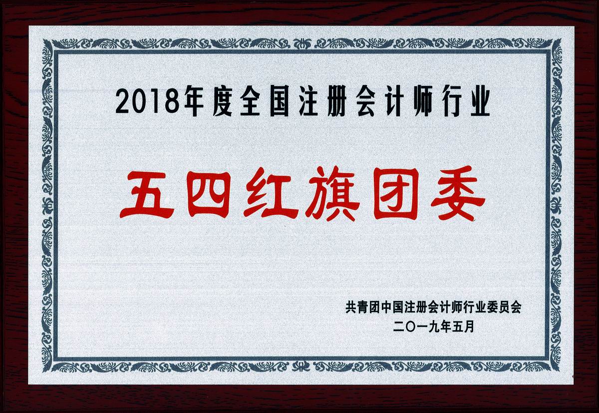 2018年度全國注冊會計師行業“五四紅旗團委”